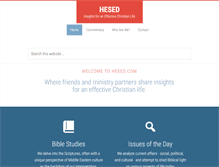 Tablet Screenshot of hesed.com